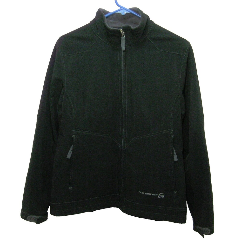 FREE COUNTRY Women's (Size Medium) Black Full Zip Winter Bomber Ski Jacket Coat
